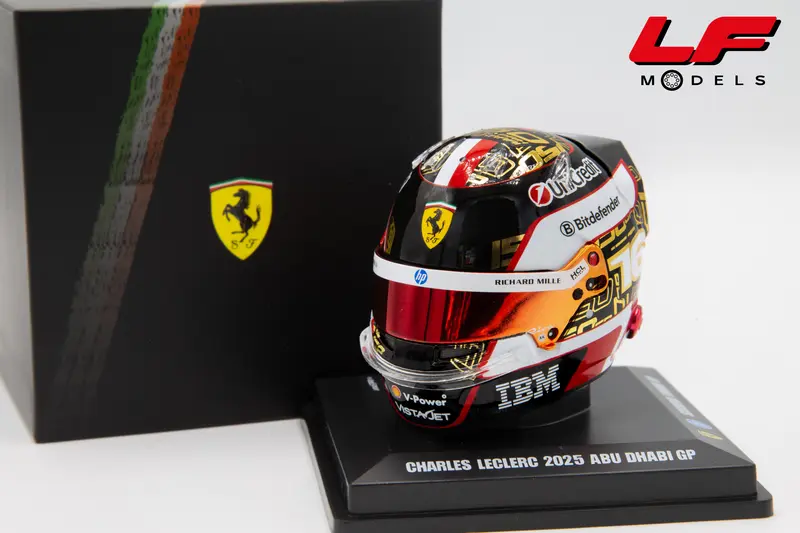 LOOKSMART CASCO HELMET F1 C. LECLERC #16 ABU DHABI GP 2025 150TH FERRARI 1