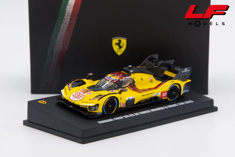 LOOKSMART FERRARI 499P 3.0L TURBO V6 #83 WIN 24H LE MANS 2025 R. KUBICA 1