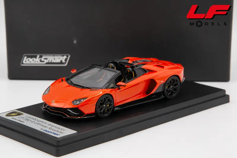 LOOKSMART LAMBORGHINI AVENTADOR LP780-4 ULTIMAE ROADSTER 2021 ARANCIO XANTO 1