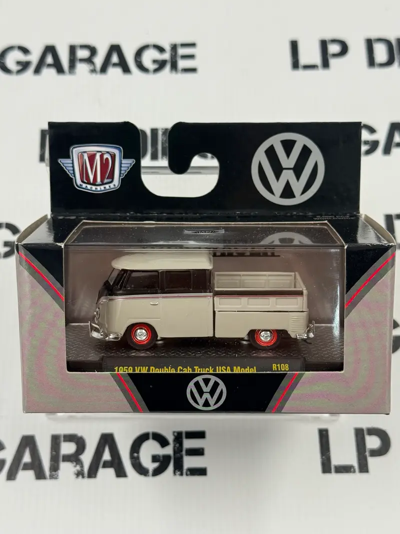M2 1959 VW Double Cab Truck Beige & Black 1