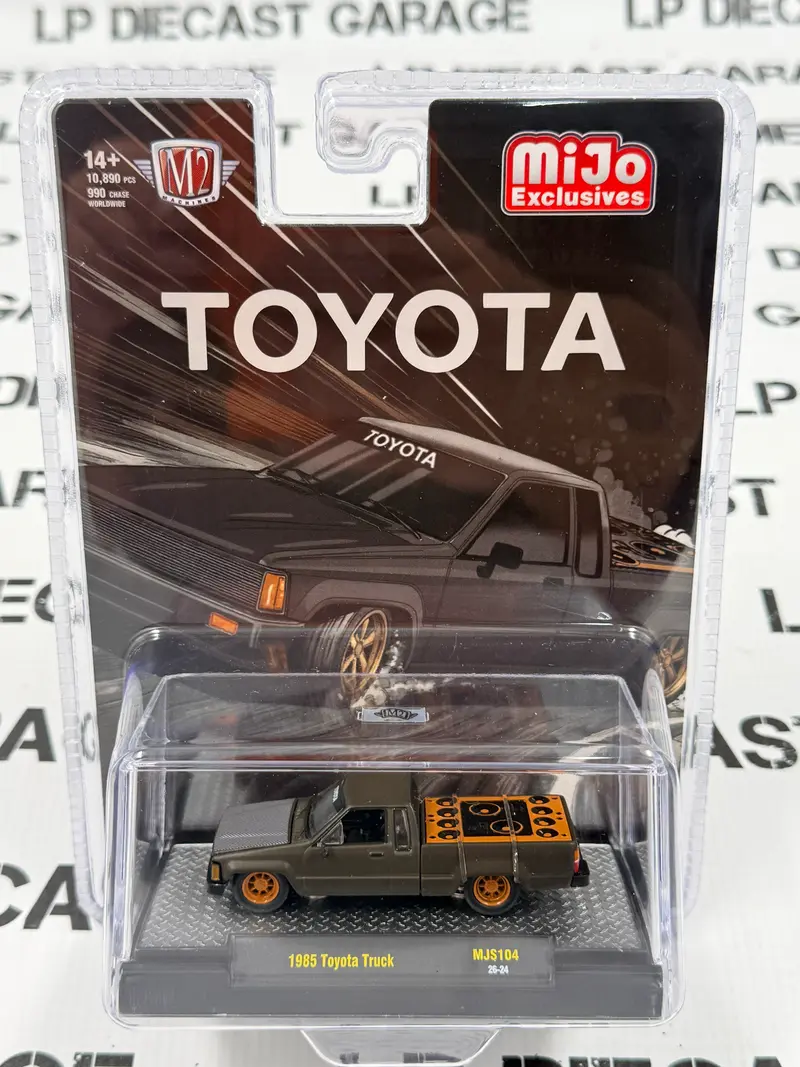M2 1985 Toyota Pickup Lowered Dark Gray Street Truck 1