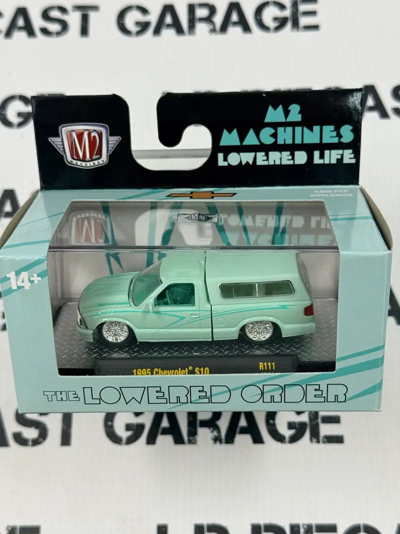 M2 1995 Chevrolet S10 Lowered Truck Teal Green 1