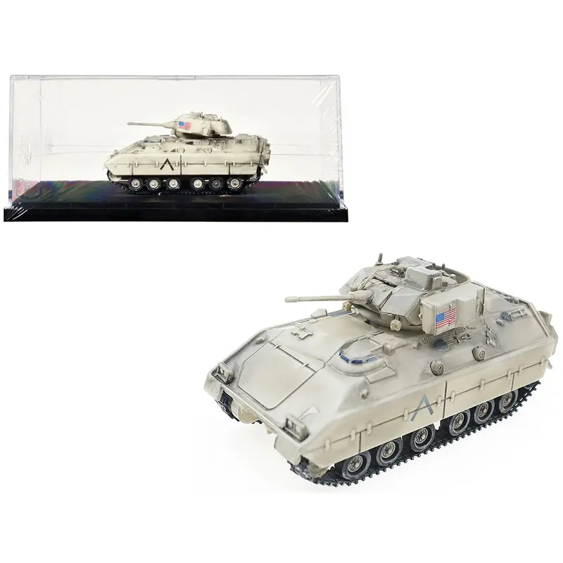 M2 Bradley Infantry Fighting Vehicle Tank "United States Army" Desert Camouflage 1/72 Diecast Model