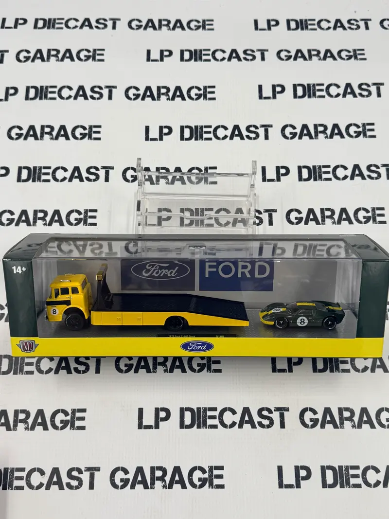 M2 Haulers 1970 Ford C-600 Truck + 1966 GT40 Yellow 1