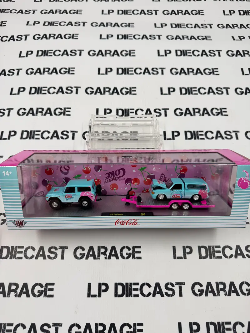 M2 Haulers 1976 Ford Bronco & 1995 Ranger Cherry Coke Coca Cola 1
