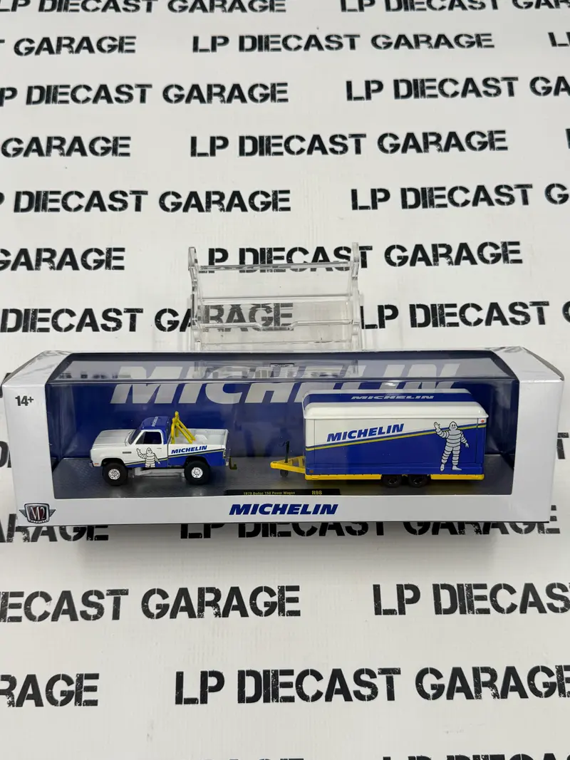 M2 Haulers 1979 Dodge 150 & 1969 Dart Michelin Trailer Set 1