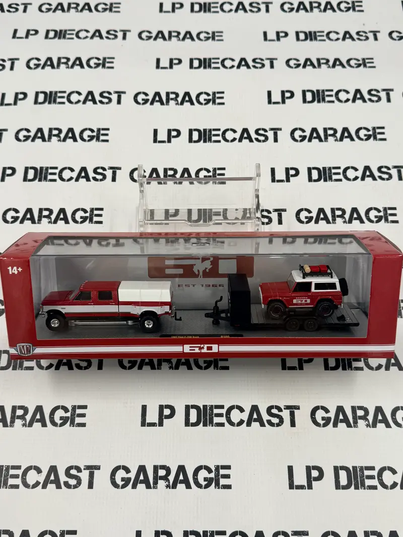 M2 Haulers 1987 Ford F-350 + 1966 Bronco Red 1