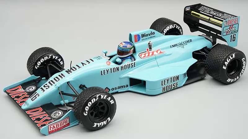 MARCH 881 N.16 GERMAN GP 1988 IVAN CAPELLI RAIN TYRES W/DRIVER 1