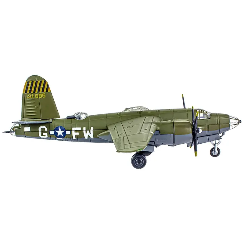 Martin B-26B Marauder Bomber Aircraft "QQQQ 556th Bomb Squadron 387th Bomb Group" United States Army Air Forces (1943) "Planes of World War II" Series 1/144 Diecast Model Airplane by Luppa