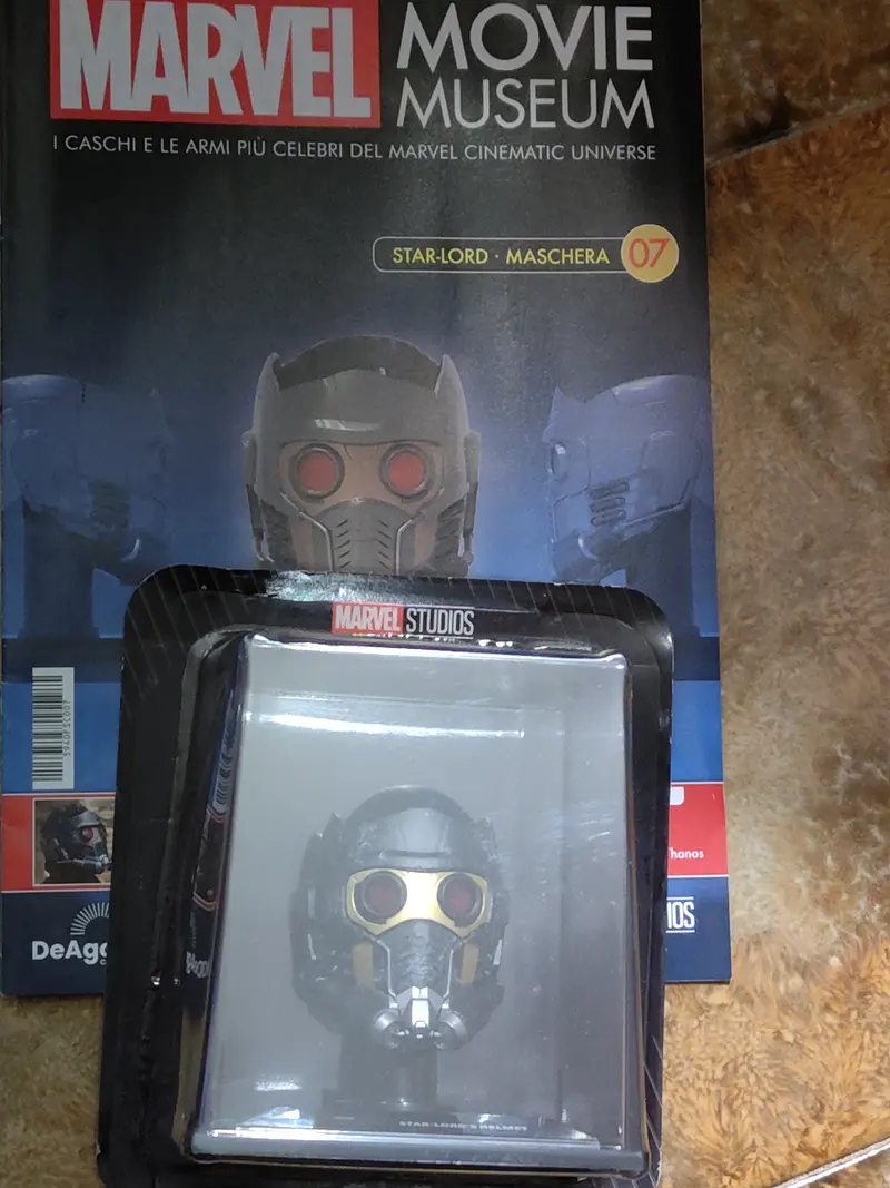 Marvel movie Museum uscita n 7 Star Lord Maschera  nuovo