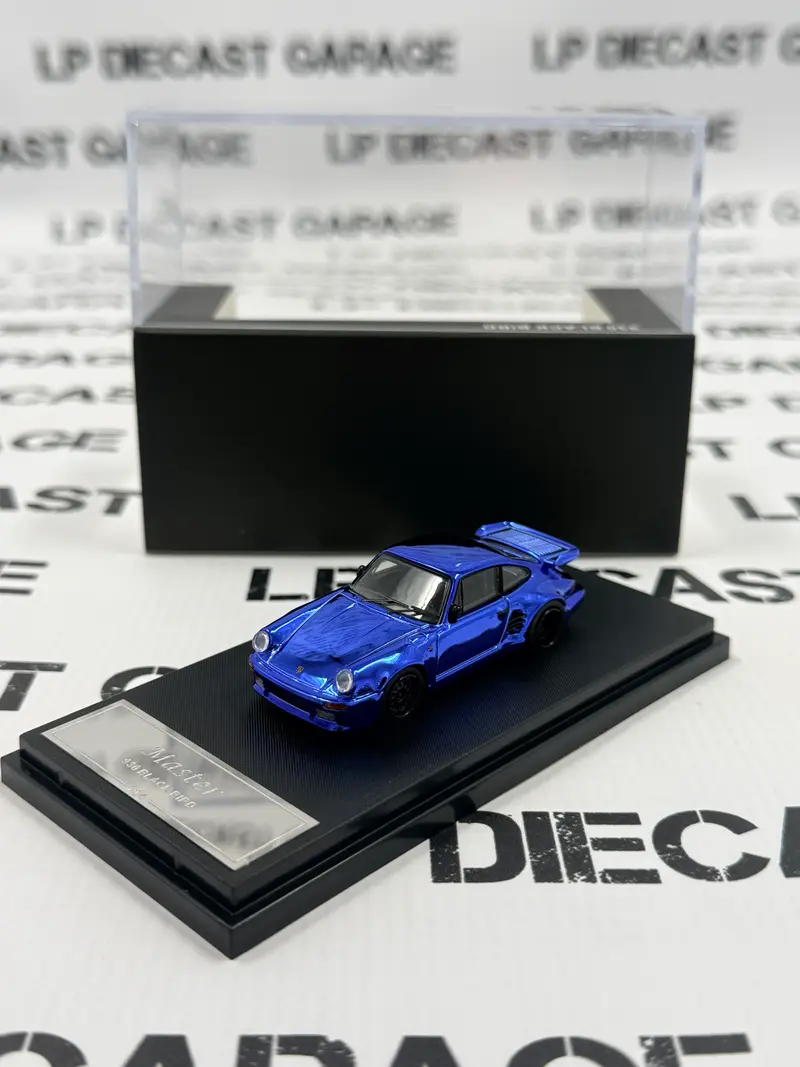 MASTER Porsche 911 Turbo Black Bird Blue Chrome Electroplated 1