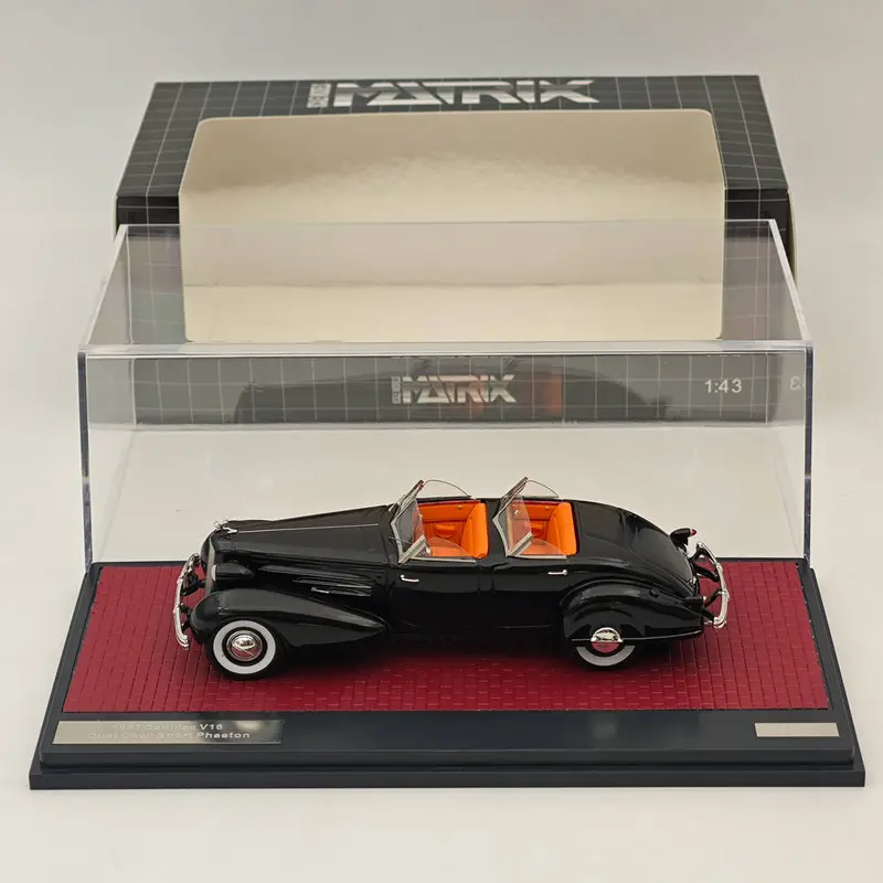 MATRIX-MODELS 1/43 V16 Dual Cowl Sport Phaeton 1937 Resin black/open