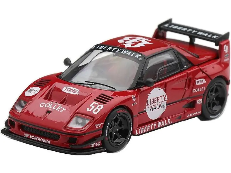 Mazda AZ-1 Liberty Walk LB40 LB-Hinomaru Red (RHD) Blister Packaging 1
