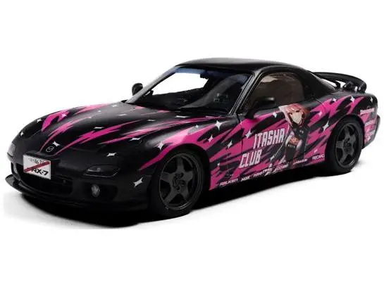 Mazda RX7 FD3RS Solido Works 1999 Itasha Club Pink 1