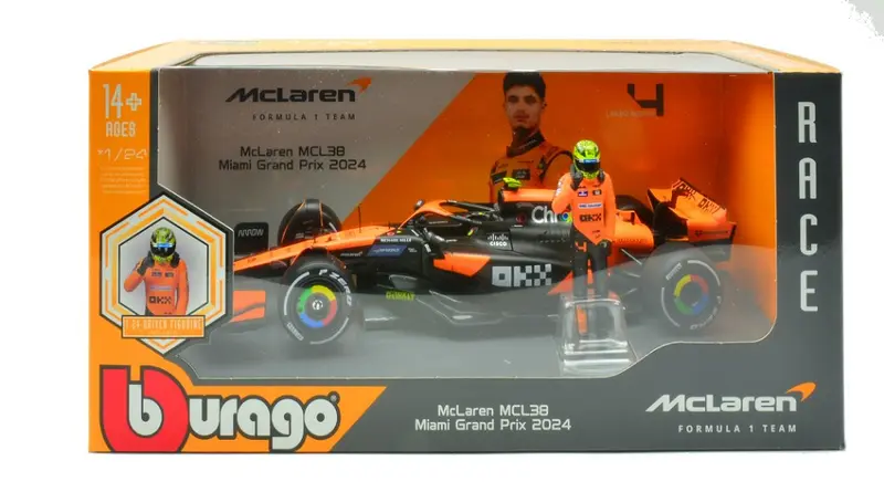 MC LAREN MCL38 N.4 LANDO NORRIS 2024 WITH FIGURE 1