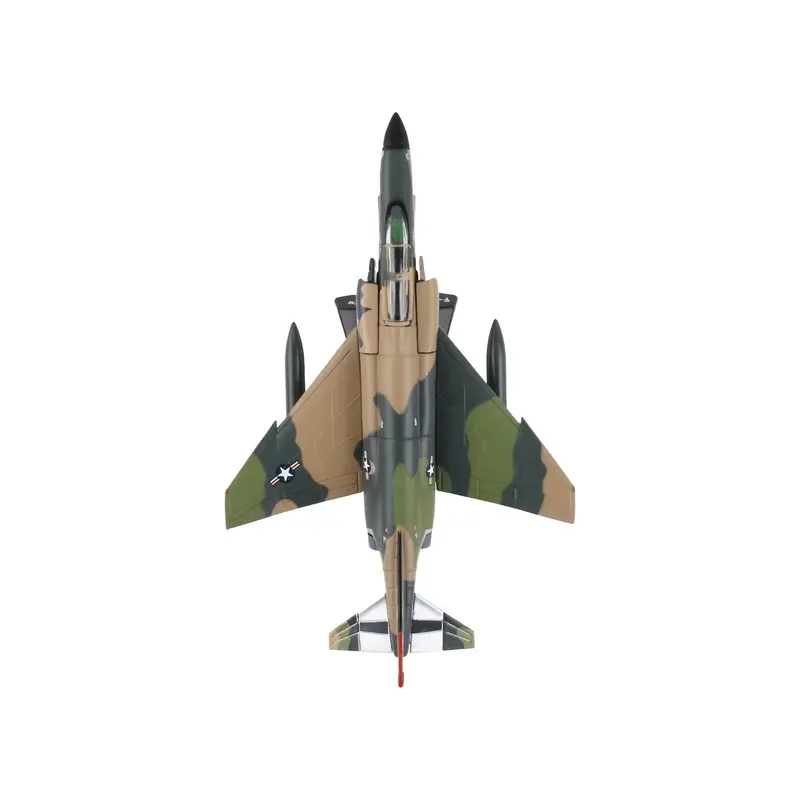 McDonnell Douglas F-4 Phantom II Fighter Aircraft "Southeast Asia Camouflage" United States Air Force 1/155 Diecast Model Airplane by Postage Stamp