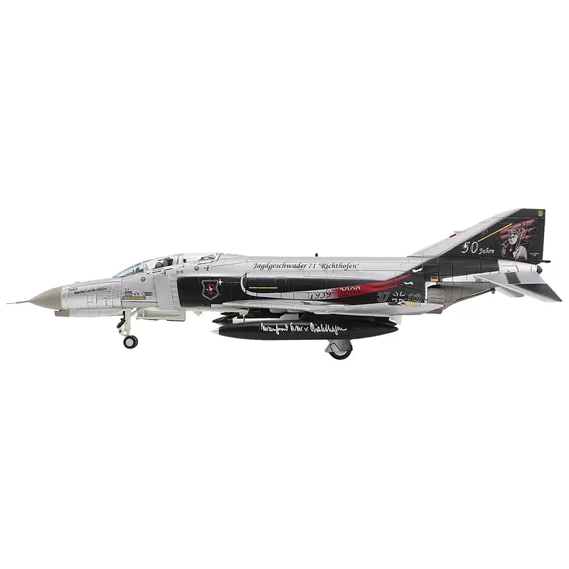 McDonnell Douglas F-4F Phantom II Fighter-Bomber Aircraft "JG-71 50th Anniversary Luftwaffe" (2009) German Air Force "Air Power Series" 1/72 Diecast Model by Hobby Master