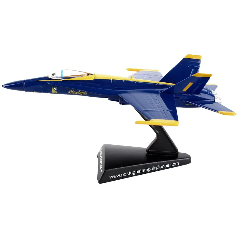 McDonnell Douglas F/A-18C Hornet Aircraft "Blue Angels" United States Navy 1/150 Diecast Model Airplane by Postage Stamp
