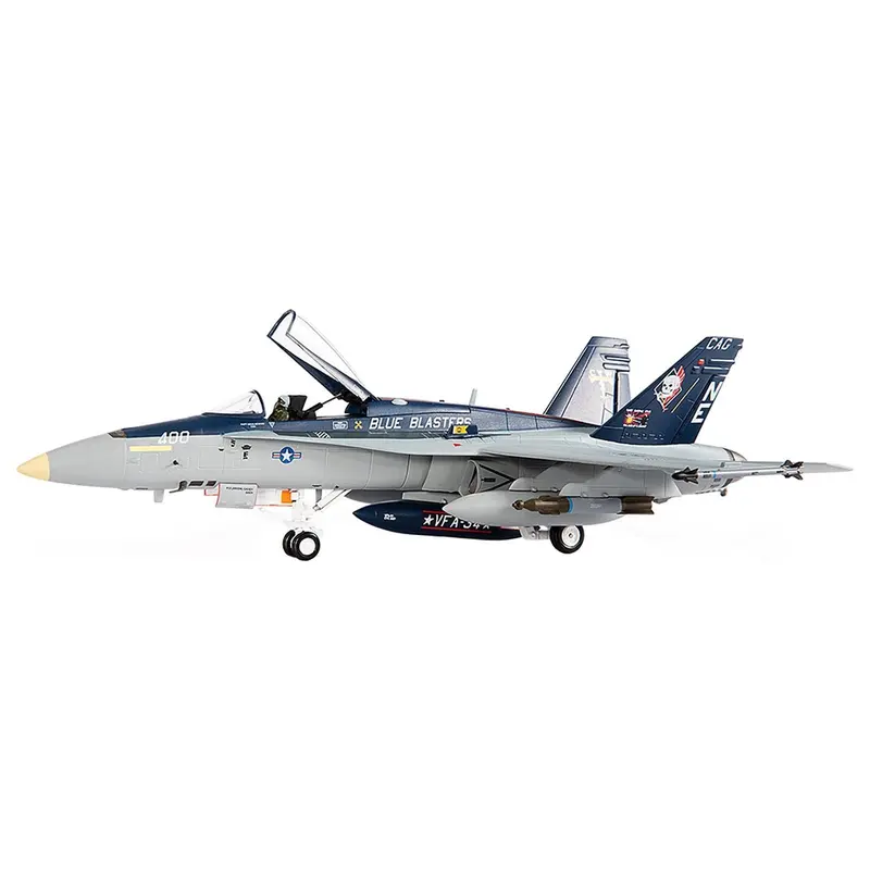 McDonnell Douglas F/A-18C Hornet Aircraft "VFA-34 Blue Blasters USS Carl Vinson Last Cruise" (2018) United States Navy 1/72 Diecast Model by JC Wings