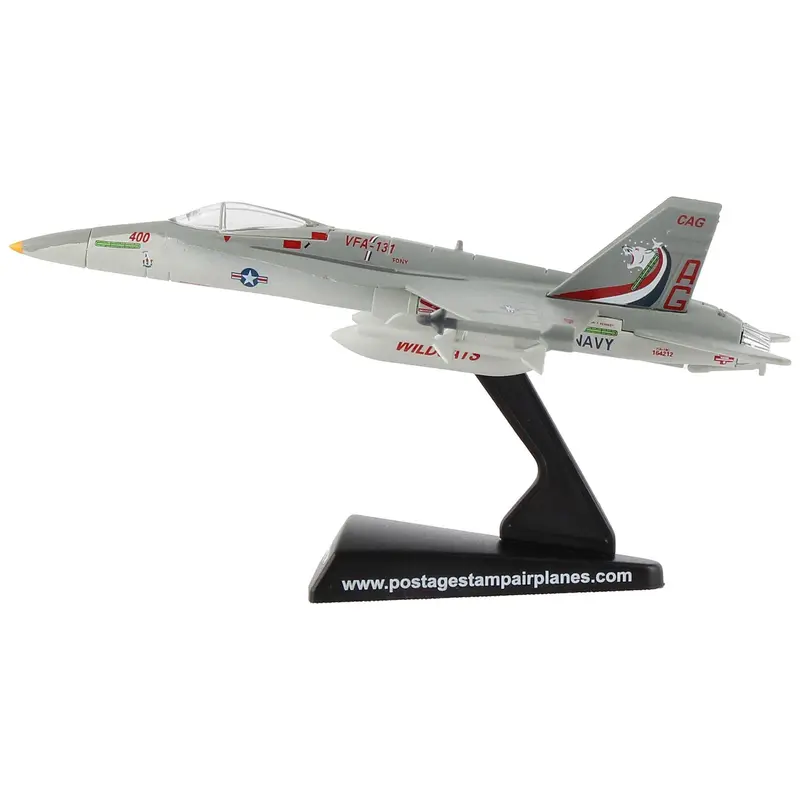 McDonnell Douglas F/A-18C Hornet Fighter Aircraft "VFA-131 Wildcats" United States Navy 1/150 Diecast Model Airplane by Postage Stamp