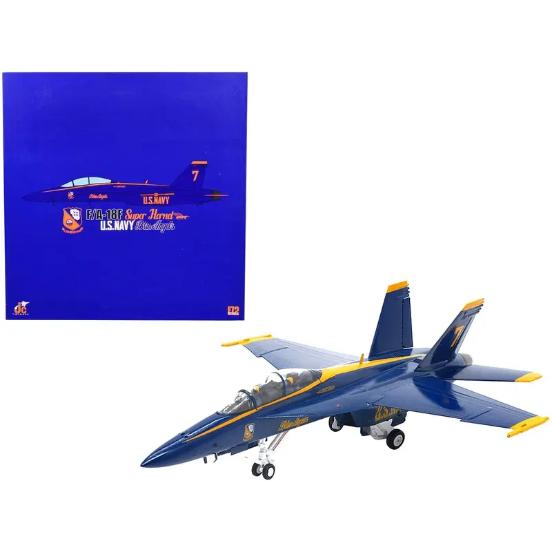 McDonnell Douglas F/A-18F Super Hornet Aircraft "US Navy Blue Angels #7" (2021) 1/72 Diecast Model by JC Wings