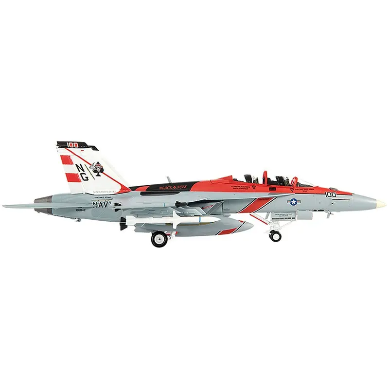 McDonnell Douglas F/A-18F Super Hornet Fighter Plane "U.S. Navy VFA-41 Black Aces USS John C. Stennis 70th Anniversary Edition" (2015) 1/72 Diecast Model by JC Wings