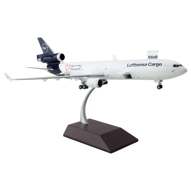 McDonnell Douglas MD-11F Commercial Aircraft "Lufthansa Cargo" White with Blue Tail "Gemini 200 - Interactive" Series 1/200 Diecast Model Airplane by GeminiJets