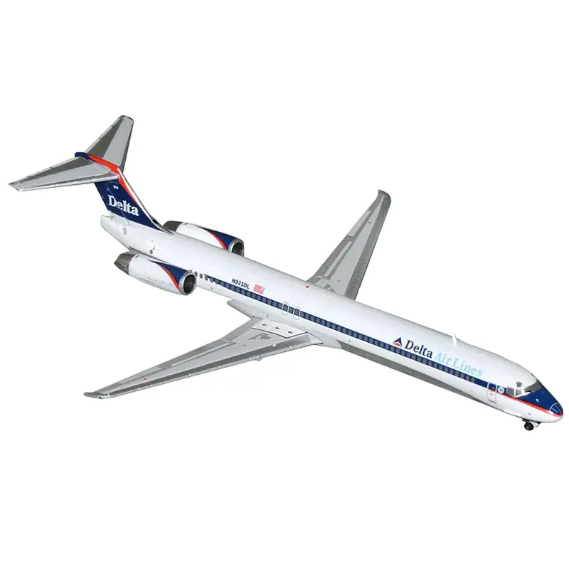 McDonnell Douglas MD-88 Commercial Aircraft "Delta Air Lines" (N925DL) White with Blue and Red Graphics 1/400 Diecast Model Airplane by GeminiJets