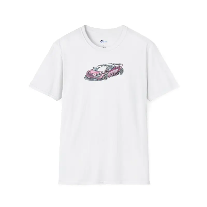 McLaren 720S LB-Works Purple Metallic Sketch Art T-Shirt, Unisex Tee, Car