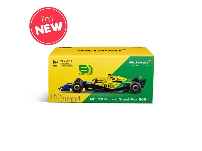 McLaren F1 Team MCL38 Senna Livery #81 F1 Monaco GP 2024 Oscar Piastri 1