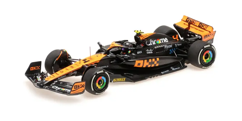 McLAREN MCL60 LANDO NORRIS 2ND PLACE SINGAPORE GP 2023 - 1/43 - Minichamps