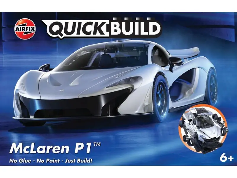 McLaren P1 White Airfix QUICKBUILD Plastic Kit