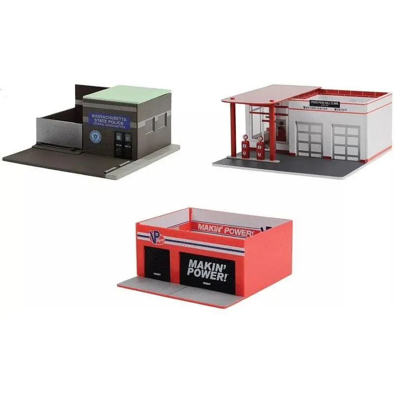 "Mechanic's Corner" Series 10 Set of 3 Dioramas for 1/64 Scale Models by Greenlight