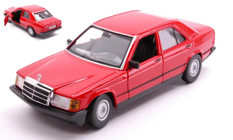 MERCEDES 190E 1987 RED 1