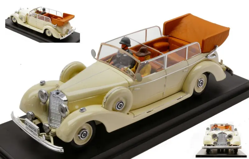 MERCEDES 770 K CABRIOLET 1938 EVA BRAUN AND SS MILITARY GUARD 1