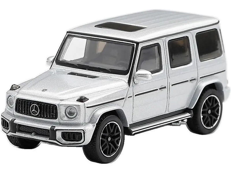 Mercedes-AMG G63 Silver Metallic (LHD) Blister Packaging 1