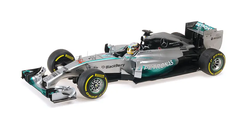 MERCEDES AMG W05 LEWIS HAMILTON WORLD CHAMPION 2014 - 1/12 - Minichamps