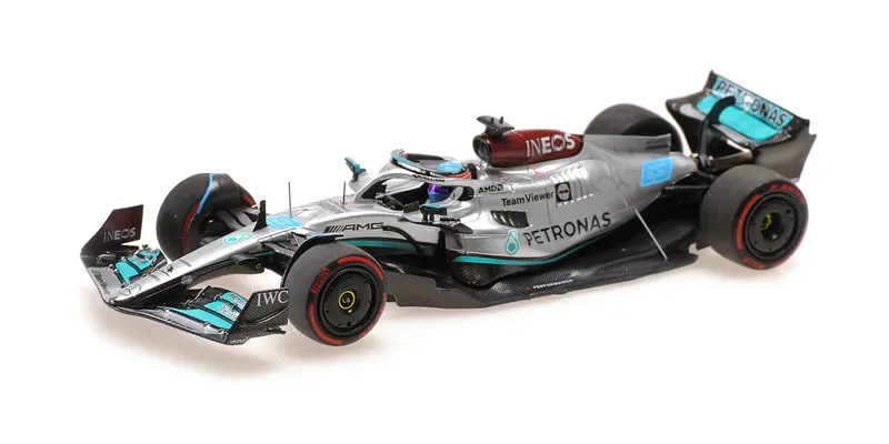 MERCEDES AMG W13 GEORGE RUSSELL 1ST WIN BRAZILIAN GP 2022 - 1/43 - Minichamps