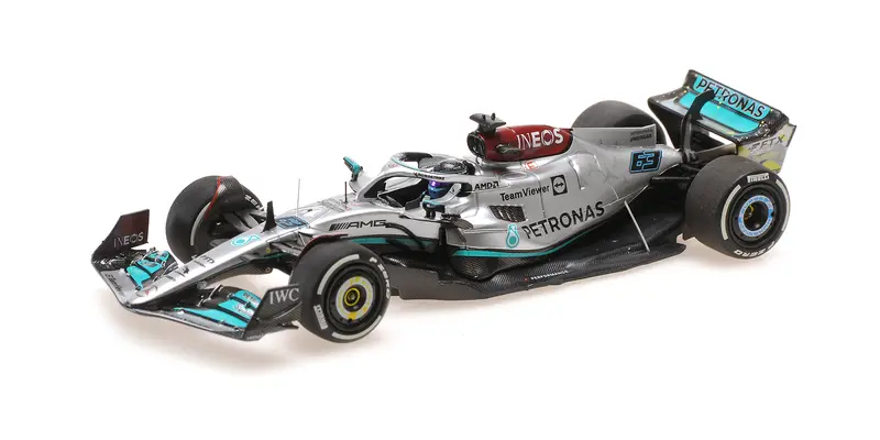 MERCEDES AMG W13 GEORGE RUSSELL BRITISH GP 2022 - 1/43 - Minichamps