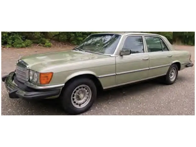 Mercedes-Benz 450 SEL 1979 Silver Green US TV Version 1