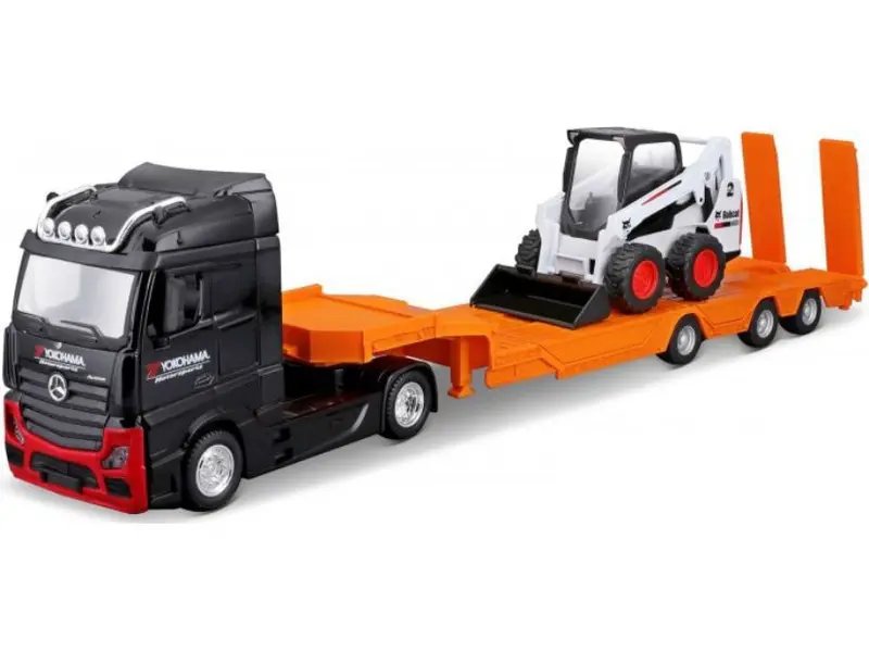 Mercedes-Benz Actros w/Lowloader and Bobcat 1