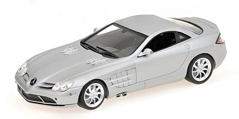 MERCEDES BENZ SLR McLAREN MATT SILVER LINEA OPACA - 1/43 - Minichamps