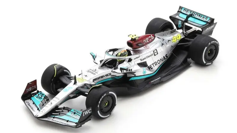 MERCEDES F1 W13 LEWIS HAMILTON 2022 N.44 2nd FRENCH GP 1