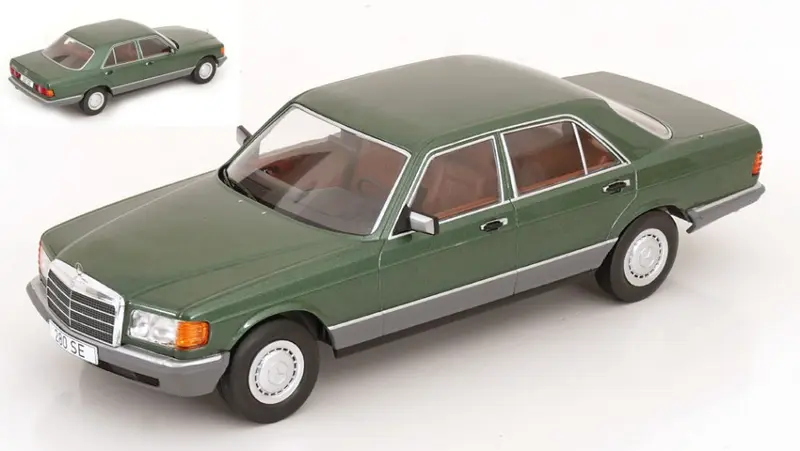 MERCEDES S-CLASS (W126) 1979 DARK GREEN 1