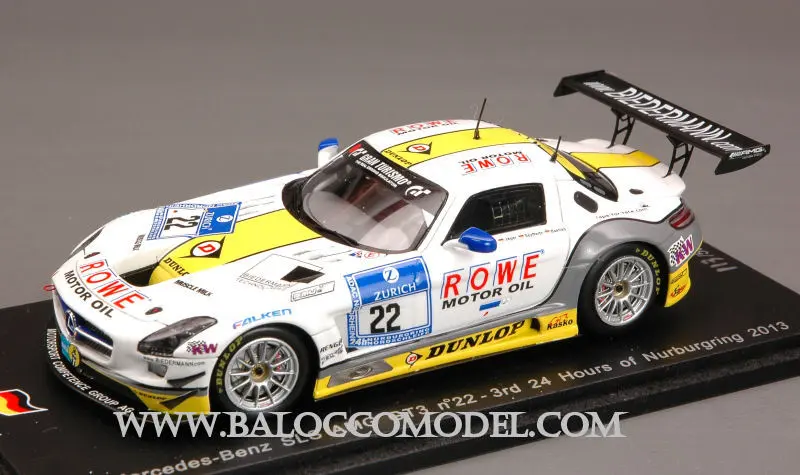 MERCEDES SLS AMG GT3 N.22 3rd NURBURGRING 2013 1
