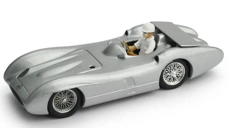 MERCEDES W196C MONZA TEST FRENO AERODINAMICO 1955 STIRLING MOSS 1