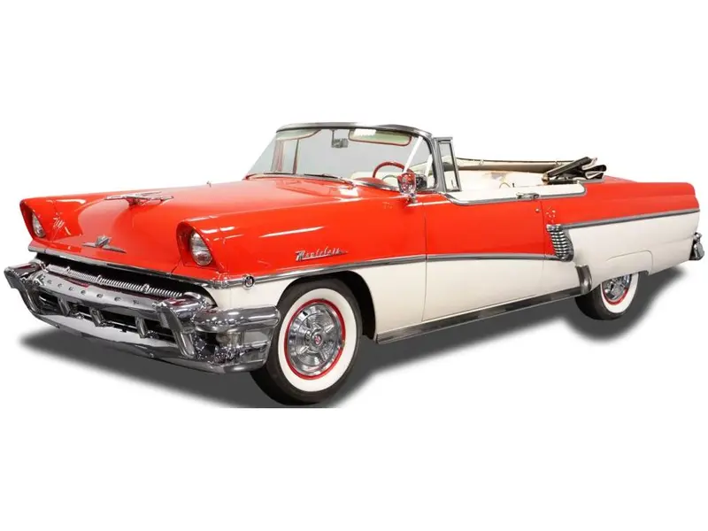 Mercury MontClair Open Convertible Red White 1956 1