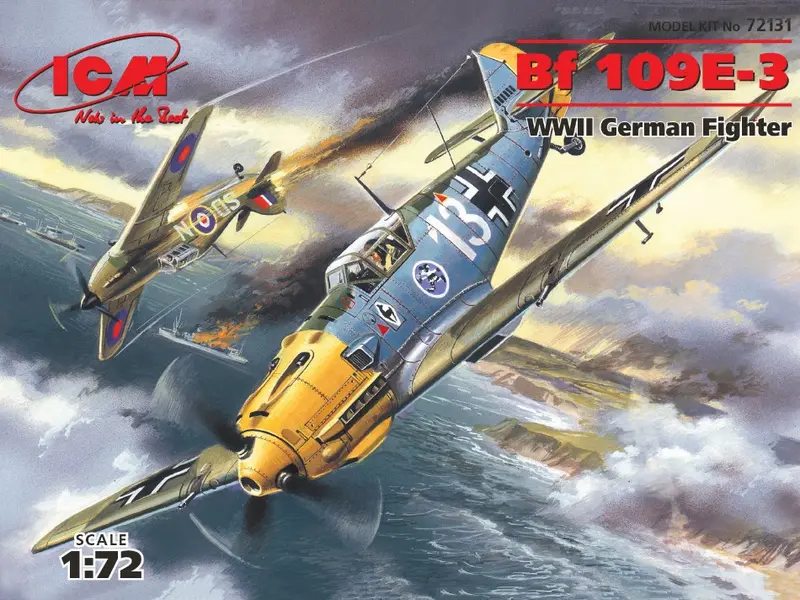 MESSERSCHMITT Bf 109E-3 WWII GERMAN FIGHTER KIT 1