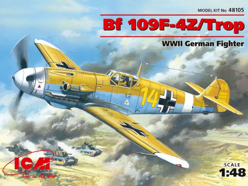 MESSERSCHMITT BF 109F-4Z/TROP WWII GERMAN FIGHTER KIT 1