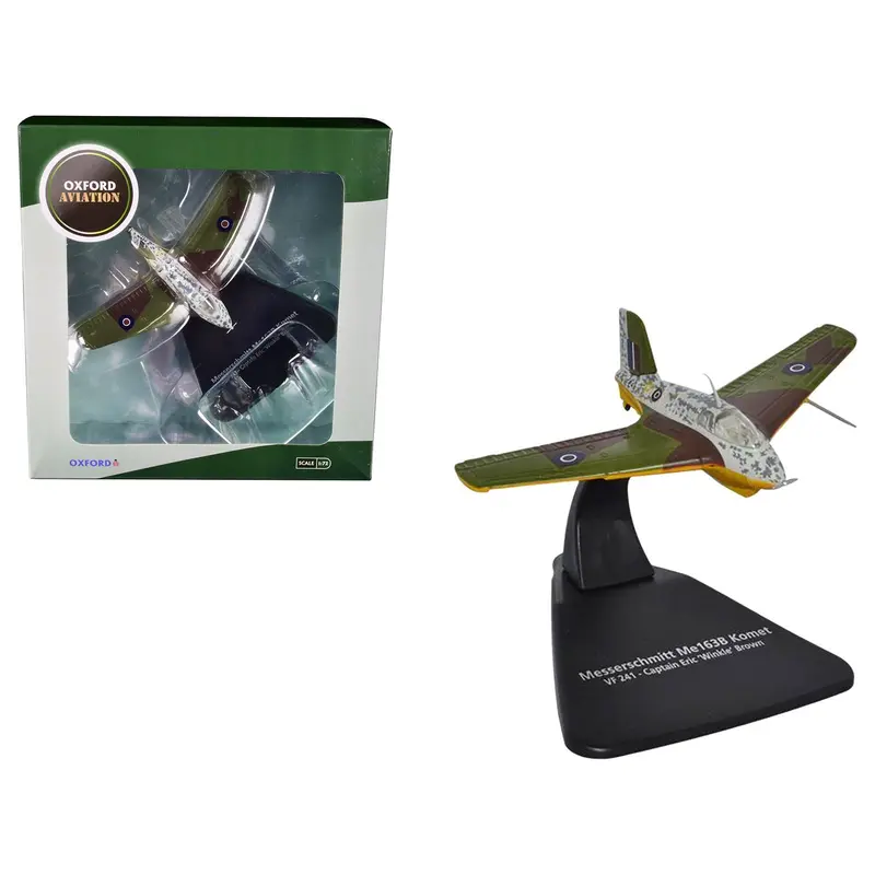 Messerschmitt Me 163B Komet Rocket Plane VF 241 Captain Eric 'Winkle' Brown "Oxford Aviation" Series 1/72 Diecast Model Airplane by Oxford Diecast